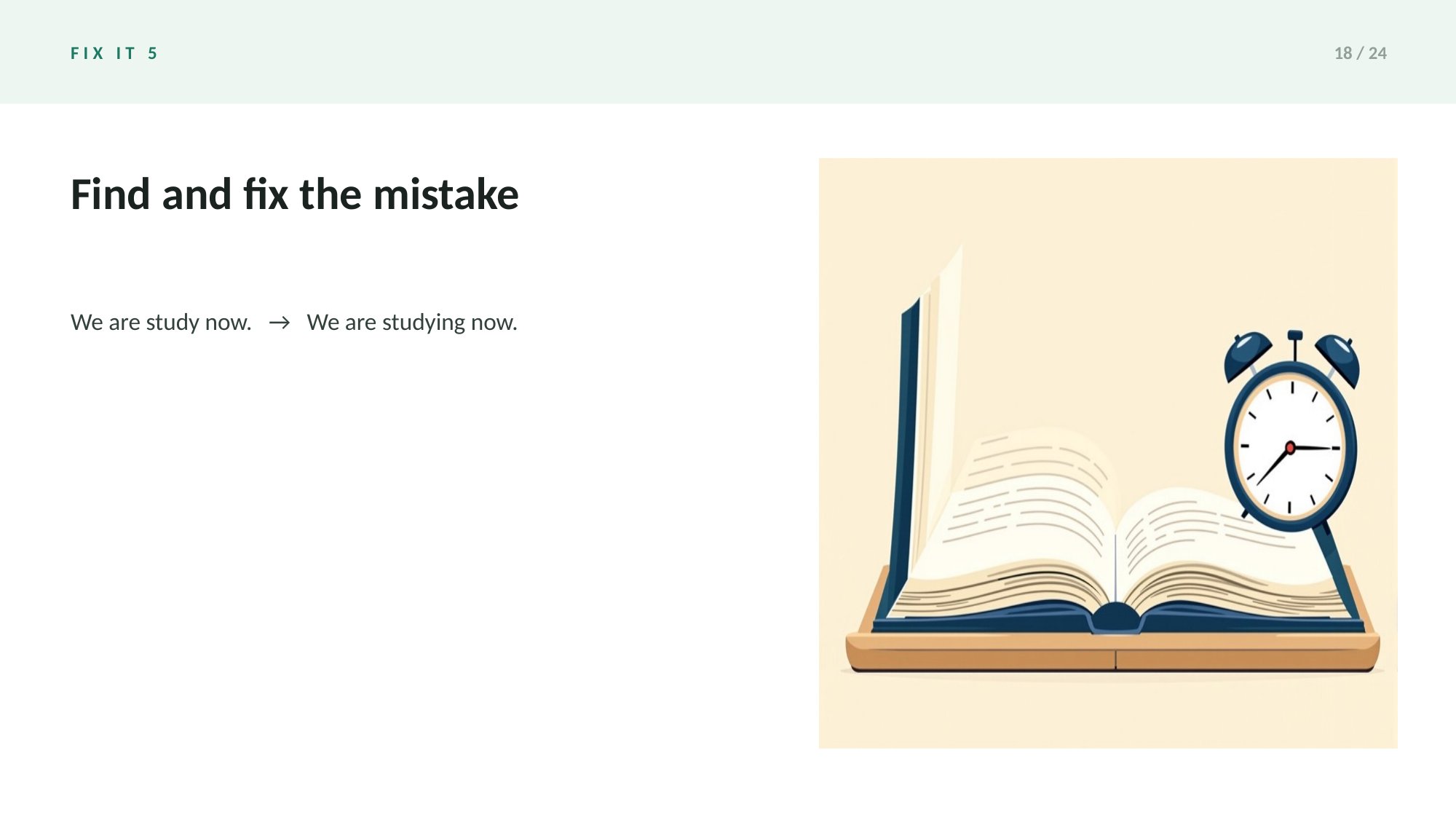 Grammar Drills: Present Tenses Deck — page 18 of 24