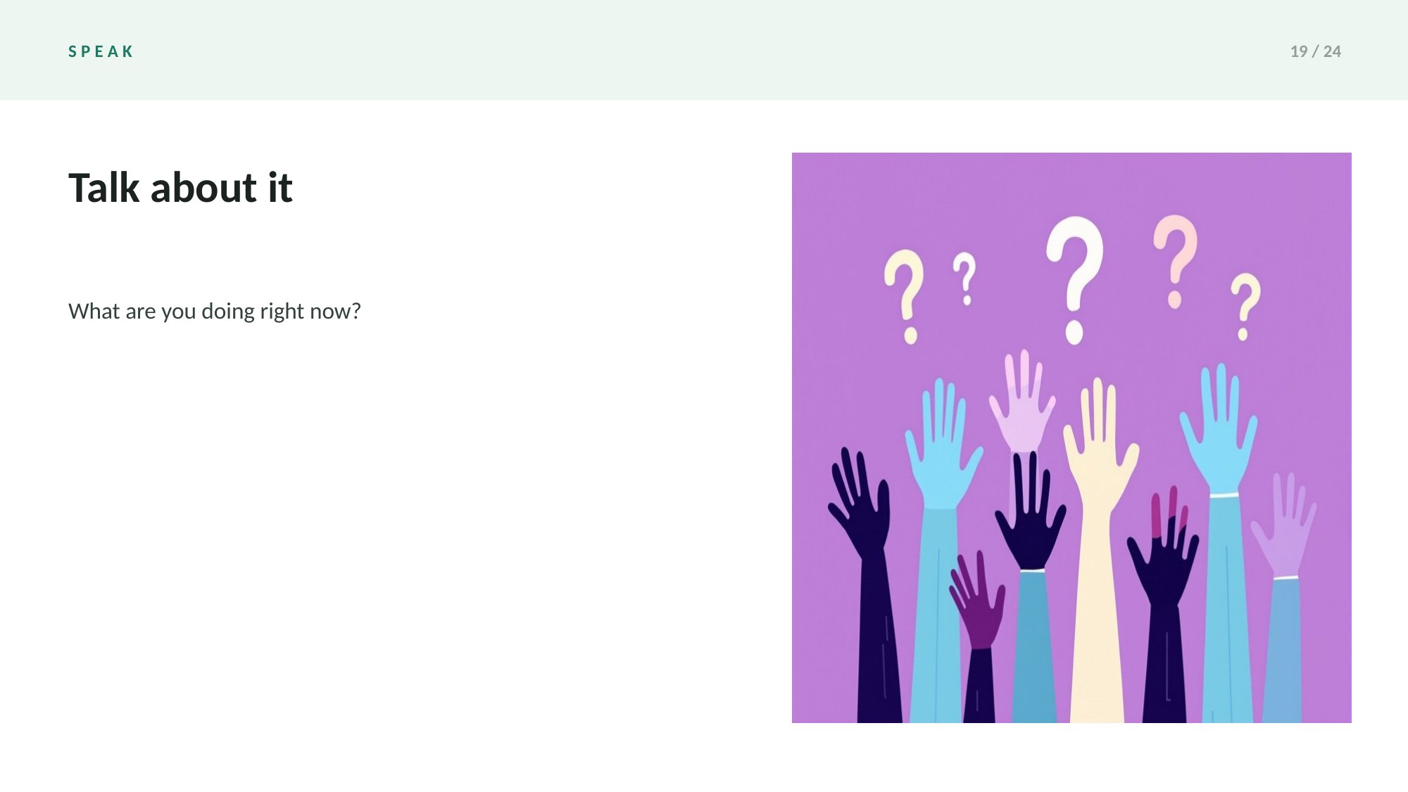 Grammar Drills: Present Tenses Deck — page 19 of 24