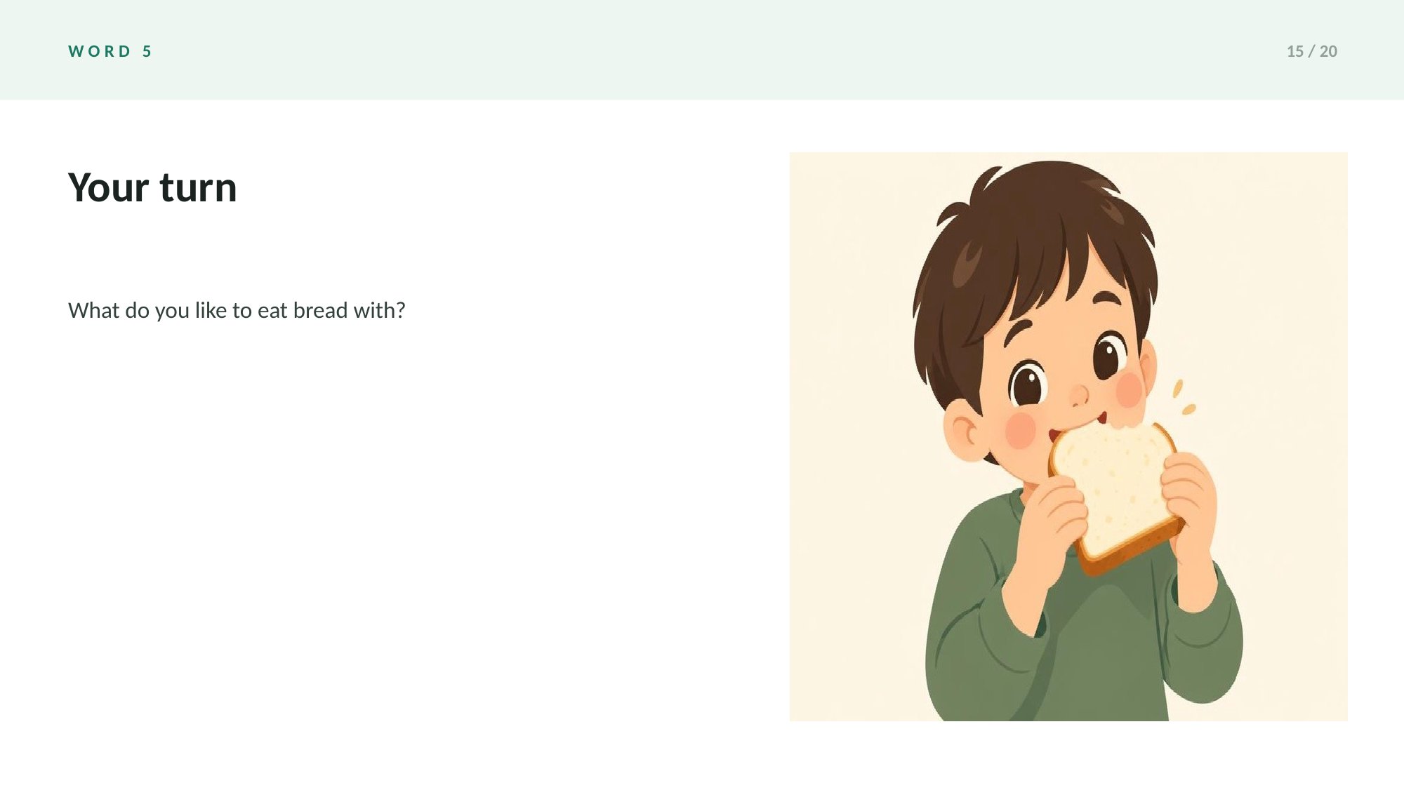 絵で学ぶ語彙スライド — 20ページ中15ページ